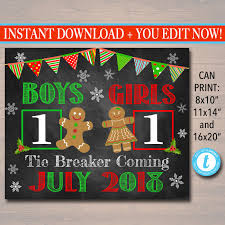 If asked for the type of finish, choose matte instead of glossy and do not choose color correction. Christmas Tie Breaker Pregnancy Announcement Printable Chalkboard Photo Prop Xmas Pregancy Reveal Merry Christmas To Me Sibling Xmas Sign Tidylady Printables Reviews On Judge Me