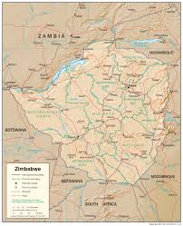 Here's a useful outline map of africa showing zimbabwe's location. Zimbabwe Maps Perry Castaneda Map Collection Ut Library Online