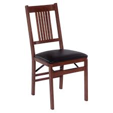 Stakmore True Mission Upholstered Folding Chair Set Of 2 Wood Folding Chair Dining Chairs Wooden Folding Chairs