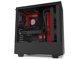 The raised metal bar to the right of the motherboard is for cable. Nzxt H510 Compact Atx Mid Tower Pc Gaming Case Front I O Usb Type C Port Tempered Glass Side Panel Cable Management System Water Cooling Ready Steel Construction Black Red