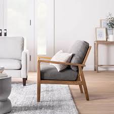Mixed Material Accent Chair Threshold Designed With Studio Mcgee Accent Chairs Upholstered Accent Chairs Living Room Designs