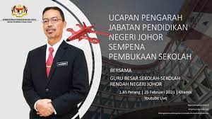 Kompleks pendidikan, jalan stadium, 05604 alor setar. Live Ucapan Pengarah Jabatan Pendidikan Negeri Johor Sempena Pembukaan Sekolah 2021 Youtube
