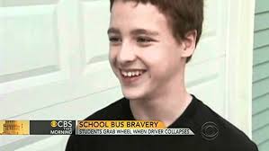Jeremy Wuitschick, seventh grader that saved bus after driver's heart  attack "Today Show" 4/10/2012