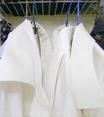 A simple homemade laundry soap, with the addition of vinegar, is not only environmentally sound, it's an effective stain remover for those yellow marks that can appear on stored clothes. How To Remove Yellow Stains From Your Shirts Alldaychic