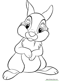 Thumper Coloring3 Gif 600 819 Disney Character Drawings Disney Coloring Pages Disney Art Drawings