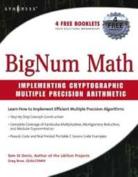Amazon.com: BigNum Math: Implementing Cryptographic Multiple Precision  Arithmetic eBook : St Denis, Tom: Kindle Store