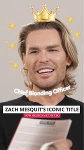 We all know that @thezachmesquit is THE Chief Blonding Officer... but how  did he get that title? 🧐 Tune in to hear how this iconic nickname has  become his brand. 🔊 , Now the only question is, what ...