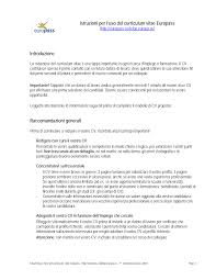 Europass cv => european resume template © download it for free and customize it in word. Https Ape Agenas It Documenti Cvinstructions It It Pdf
