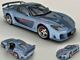 Mazda Rx7 Veilside 3d Model Mazda Rx7 Rx7 Mazda