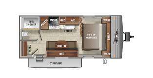 This travel trailer features a bench dinette, an awning & sleeps up to 3 people. 2021 Jay Flight Slx 7 195rb Jayco Inc