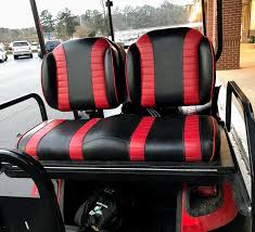 Golf Cart Seats Comfort Covers And Custom Designs Golf Cart Seats Ezgo Golf Cart Golf Cart Seat Covers