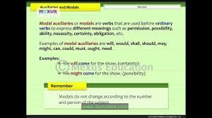 Example of obligation / modals of obligation cute766. Auxillaries And Modals English Grammar Iken Ikenedu Ikenapp Youtube
