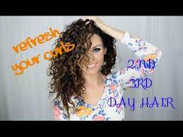 How To Refresh Curls 2nd 3rd Day Hair Refreshed Curls Curly Hair Styles Naturally Curly Hair Styles