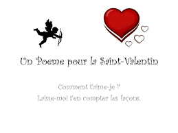 French Valentine S Poem Valentines Poems Valentines Day Poems Valentines Day Activities