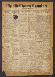 The Mckinney Examiner In 2020 Texas History Newspaper Collection Funeral Services