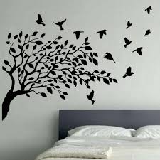 Black And White Wall Art Butterfly Wall Painting Wall Art Tree Tree Wall Art Bird Wall Decor Sticker Wall Art