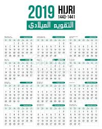 Islamic Hijri Moon Calendar Vector Template Design Calendar Vector Moon Calendar Template Design