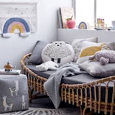 Tagesbett Kinderbett Aus Rattan Mit Polstermatratze Kinder Zimmer Tagesbett Zimmer