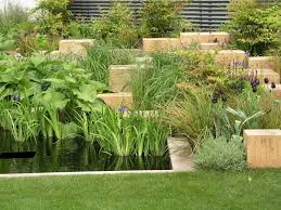 Wasser Schilf Und Graser Wirken In Verbindung Mit Den Holzpodesten Naturnah Und Gemutlich Gartengestaltung Gartengestaltung Ideen Gartengestaltung Bilder