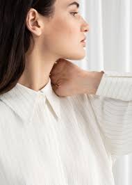 & OTHER STORIES Pinstripe Button Up Shirt in Pinstripe