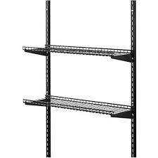 Browse our variety of shed shelving to help make this season great. Rubbermaid 2024658 Large Upright Utility Shed Storage Unit Shelving Kit System With Two 25 Pound Capacity Storage Shelves And Installation Hardware Target