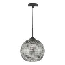You can also shop by style, making it easier to find what you're looking for even if you're not sure what you want. Soren Ceiling Pendant Light Textured Smokey Grey Glass And Black