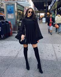 The Holiday Party Look For Girls Who Wear All Black Fashion Wearing All Black Fashionista