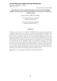 Klik di sini untuk informasi file lengkap disentri pdf …manajemen strategis jurnal manajemen strategi.pdf jurnal manajemen strategis.pdf jurnal manajemen jurnal penel;itian tindakan kelas. Pdf Implementasi Manajemen Pengelolaan Kelas Pada Proses Pembelajaran Bahasa Inggris Di Perguruan Tinggi Universitas Teuku Umar