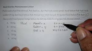 Check spelling or type a new query. Contoh Soal Pertidaksamaan Tiga Variabel