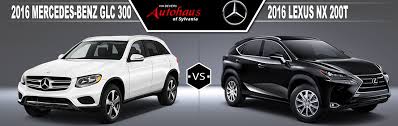 The 2016 lexus nx receives some new colors and expanded smartphone capability. 2016 Mercedes Benz Glc300 Vs 2016 Lexus Nx 200t In Sylvania Oh Vin Devers Autohaus