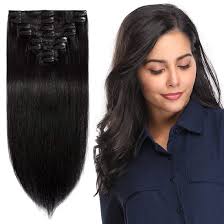 Only use shampoo and conditioner on extensions made of real human hair. Amazon Com S Noilite Clip In Remy Human Hair Extension Short Hair Extension Clip On Full Head 8 Pieces Set Very Soft Style Real Silky For Beauty Straight 10 Inch 1b Natural Black Beauty