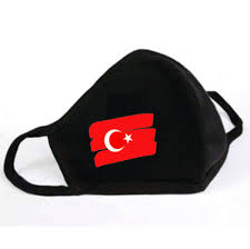 Official colors and proportion correctly. Mondkapje Turkse Vlag Getglitterbaby Wasbaar Katoenen Mondkapje