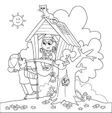 Touch device users, explore by touch or with swipe gestures. Tree House Coloring Pages Coloring Home