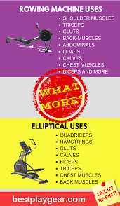 Benefits Of Rowing Machine Vs Elliptical Can You Really Compare Best Play Gear Rowing Machine Best Abdominal Exercises Abs Workout