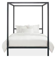 Base, hardware, high posts, and the canopy frame is made of aged pewter finished metal. Architecture Bed Modern Contemporary Beds Modern Bedroom Furniture Room Board