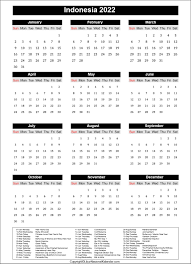 Dalam kalender tradisional bali upacara tumpek landep dirayakan setiap sanisara kliwon wuku landep. Calendar 2022 Indonesia Public Holidays 2022