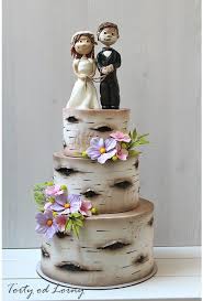 Birch Tree Wedding Cake By Lorna Http Cakesdecor Com Cakes 280296 Birch Tree Wedding Cak Vintage Wedding Cake Topper Classy Wedding Cakes