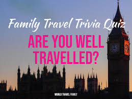 These car ride trivia questions are all built around the theme of us travel, road trips, and landmarks. Family Travel Trivia Quiz Questions World Travel Family