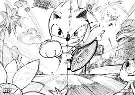 Sonic the hedgehog coloring pages to print is a wondrous pre reading activity for your kids. Sonic Generations Classic And Modern Sonic Coloring Home