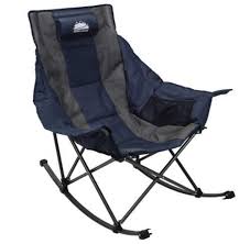 Bradley black jumbo slat wood outdoor patio rocking chair. Coastrail Outdoor Camping Rocking Oversized Padded Portable Folding Rocker Chair