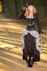 These looks are edgy, sexy, and very in right now. Longline Corsets Steampunk Fashion Steampunk Dress Steampunk Clothing