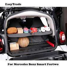 Housse De Protection Pour Le Coffre De Voiture Pare Soleil Pour Bagages Pare Soleil De Securite Supports Arriere Pour Mercedes Benz Smart Fortwo Quatre Accessoires De Voiture Aliexpress