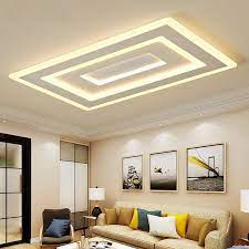 Wholesale Surface Mounted Modern Led Ceiling Lights For Living Room Bedroom Squ In 2021 Ceiling Design Living Room Bedroom False Ceiling Design Ceiling Design Bedroom
