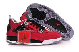 Women Air Jordan 4 Gs Fire Red Basketball Shoes 29070 Price