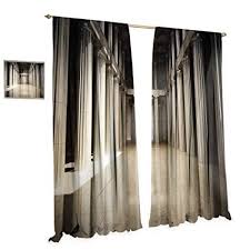 Amazon Com Cobedecor Pillar Blackout Window Curtain 3d Grey Curtain 3d Model Free C4d Models Top En 2020 Madera