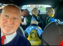 Thanks for accepting my application to join. I've loved Oor Wullie since I  was a bairn. Here's me transporting Oor Wullies for auction for the  Edinburgh Children's hospital charity, which my daughter