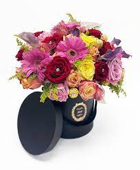My mom loved the flowers and arrangement. W9215 Black Just For You Round Flower Box Set Of 3