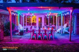 Colorful Outdoor Patio Makeover Patio Makeover Colorful Patio Colorful Backyard Ideas