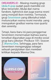 Wannable menjadi sebutan baru untuk fans wanna one. Asian Stars News Wanna One Tenar Karena Plagiat Dan Fanwar