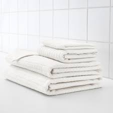 Everyone likes to choose the towels that suit with their bathroom theme; Vagsjon Bath Towel White 70x140 Cm Ikea